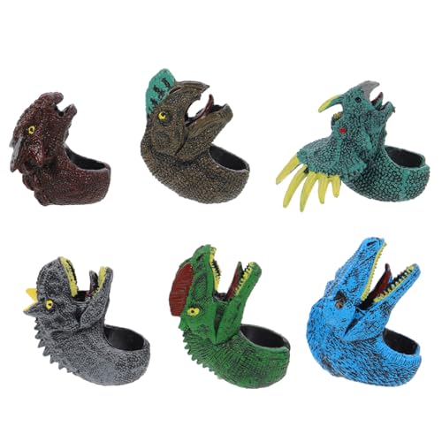 BESPORTBLE 6 Stück Teiliges Dinosaurier tier ring Leicht zu Tragende Party mitgebsel Pädagogisches für Kindergeburtstag und Festlichkeiten Fördert Spielerisch Eltern junge Mädchen bindung von BESPORTBLE