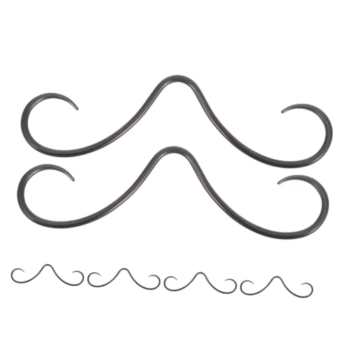 BESPORTBLE 6 Stück Teiliges Edelstahl Septum Nasenpiercing Schnurrbart Design Leichter Komfortabler Nasenring Schmuck für Damen und Herren Modisches Einzigartiges Piercing Zubehör von BESPORTBLE