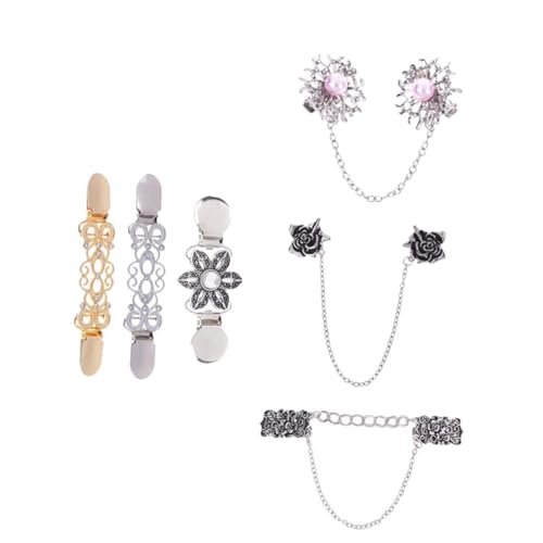 BESPORTBLE 6 Stück Teiliges Fashion Broschen Clips für Kleidung Schal Pullover Mantel Langlebige Broschennadeln zur Vielseitigen Dekoration und Befestigung von BESPORTBLE