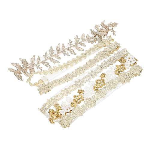 BESPORTBLE 6 Stück Teiliges Haarbänder aus Elastischer Spitze mit Floralen Motiven Weiche Stirnbänder für Kleinkinder Vielseitige Haarschmuck Accessoires für Alltag Party und Fotoshootings von BESPORTBLE