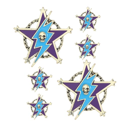 BESPORTBLE 6 Stück Teiliges Retro Five-pointed Star Broschen für Männer Dekorative Stern-anstecknadeln Sicherer Verschluss Vielseitig für Anzüge Taschen Jacken Stilvolles Vintage-accessoire BESPORTBLE 6 Stück Teiliges Retro Five-pointed Star Broschen für Männer Dekorative Stern-anstecknadeln Sicherer Verschluss Vielseitig für Anzüge Taschen Jacken Stilvolles Vintage-accessoire von BESPORTBLE