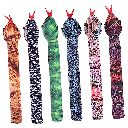BESPORTBLE 6 Stück Teiliges Schlangen Slap Armband Armband mit Realistischem Muster Sicher Passend für Erwachsene und Jugendliche Dekoratives Partyaccessoire Langlebig und Detailreich von BESPORTBLE