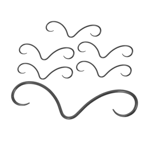 BESPORTBLE 6 Stück Teiliges Septum Piercing aus Edelstahl Schwarzer Schnurrbart Nasenring Verstellbarer Nasenpiercing Anhänger für Damen und Herren Vielseitiger Schmuck für Alltag und Party von BESPORTBLE