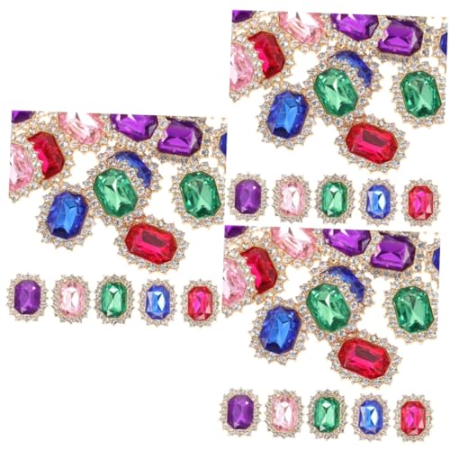 BESPORTBLE 60 Stck Teiliges Schuhclips mit Künstlichen Perlen und Funkelnden Strasssteinen Quadratische Schnürsenkel Schleifen Dekoration DIY Schuhschmuck für Damen Sneaker und von BESPORTBLE