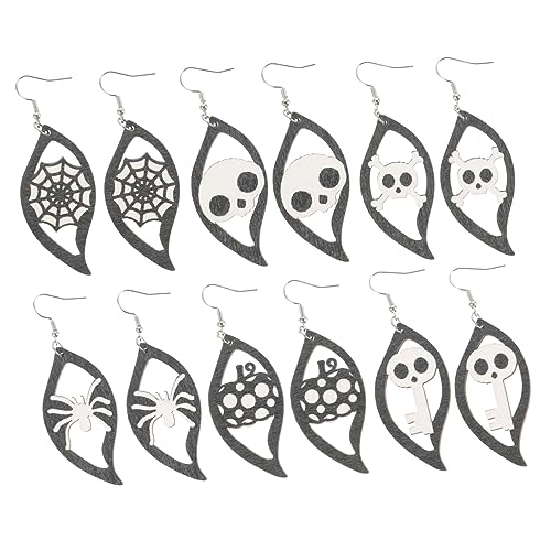 BESPORTBLE 6Paare Halloween Ohrringe Für Damen Baumelnde Ohrhänger Modischer Schmuck Für Frauen Halloween Partys Besondere Anlässe Vielseitig Auffällig BESPORTBLE 6Paare Halloween Ohrringe Für Damen Baumelnde Ohrhänger Modischer Schmuck Für Frauen Halloween Partys Besondere Anlässe Vielseitig Auffällig von BESPORTBLE