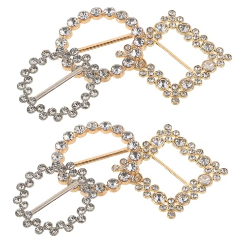 BESPORTBLE 6Stücke Dekorative T Shirt Clips Mit Perlen Verschluss Für Kleidung Knotted Buckles Für Hochzeiten Partys Für T Shirts Schals von BESPORTBLE