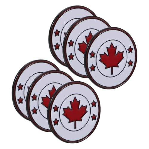 BESPORTBLE 6stücke Flaggenbroschen Aus Rote Ahornblatt Anstecknadeln Für Herrenanzüge Schals Kleidung Für Partys Und Feste Modisches -tag von BESPORTBLE