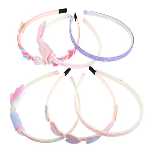 BESPORTBLE 6stücke Stirnbänder Für Mädchen Kleinkinder Ab Jahren Partygeschenke Für Mädchen Von Stirnbandset Mit Glitzerdesign Haarschmuck Für Junge Funkelndes Haarband Für von BESPORTBLE