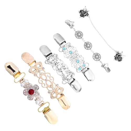 BESPORTBLE 6stücke Kleidung Kragenclip Pullover Clip Hemdkragenclip Brosche Clip Kleid Dekorative Befestigung Für Frauen Mädchen Kleidung Schals von BESPORTBLE