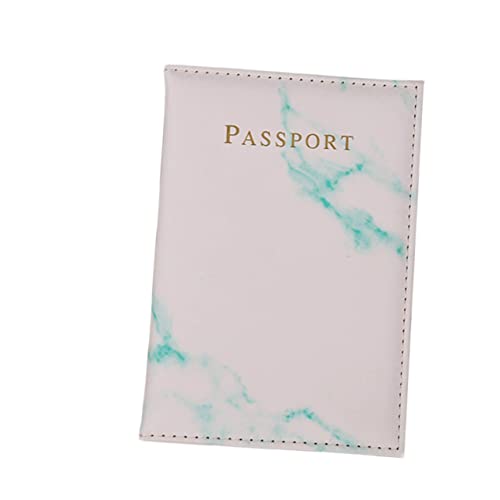 BESPORTBLE 6Stücke Teiliges Marmor Muster Passschutzhülle PU Brieftasche Für Reisen Männer Frauen Hellblau Bronze Rot Schützt Ihren Reisepass von BESPORTBLE