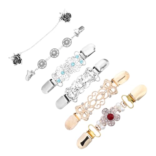 BESPORTBLE 6Stücke Teiliges Pullover Clip für Damen Stylish Schal Cardigan Clips für Kleider Hochwertige Langlebige Modeaccessoires von BESPORTBLE