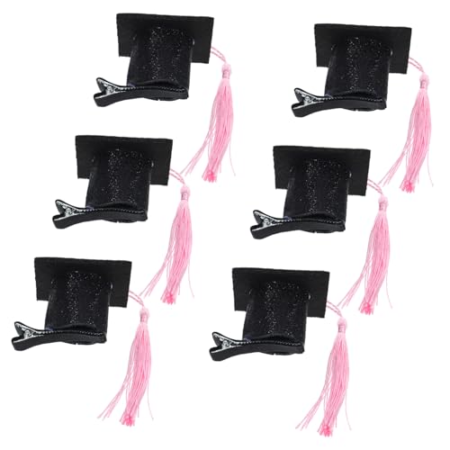 BESPORTBLE 6stücke Abschlusshut Haarclips Abschlusskappen Haaraccessoires Mini Haarclips Für Abschlussfeiern Mottopartys Und Andere Anlässe von BESPORTBLE