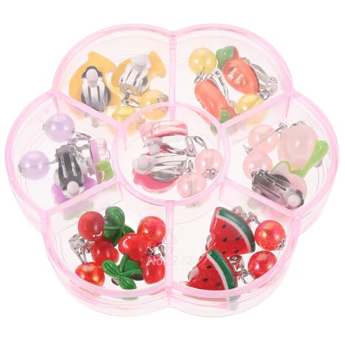 BESPORTBLE 7 Paar Ohrclips für Mädchen: Niedliche, baumelnde Ohrclips mit Obstmotiven für kleine Mädchen – Kinder-Ohrschmuck mit Obstmotiven BESPORTBLE 7 Paar Ohrclips für Mädchen: Niedliche, baumelnde Ohrclips mit Obstmotiven für kleine Mädchen – Kinder-Ohrschmuck mit Obstmotiven von BESPORTBLE