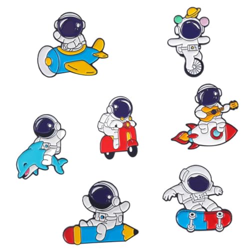 BESPORTBLE 7 Stück Teiliges Astronaut Broschen aus Langlebiger Legierung Dekorative Anstecknadeln für Jacken Hemden Taschen Vielseitige Accessoires für Partys und Alltag BESPORTBLE 7 Stück Teiliges Astronaut Broschen aus Langlebiger Legierung Dekorative Anstecknadeln für Jacken Hemden Taschen Vielseitige Accessoires für Partys und Alltag von BESPORTBLE