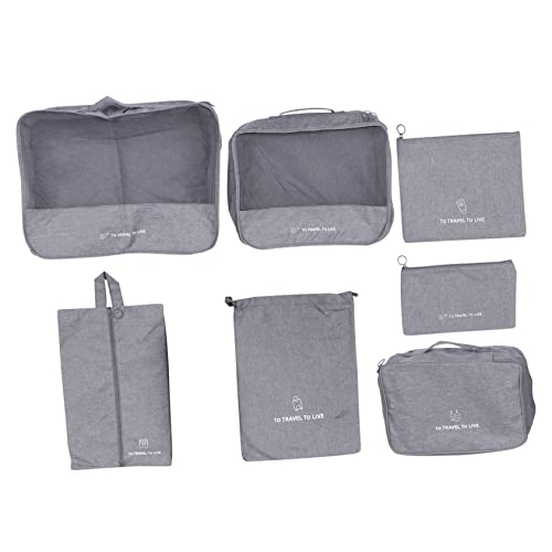 BESPORTBLE 7-teiliges Reise-kleidungsaufbewahrungstaschen Unisex-verpackungsorganisatoren Reißverschluss Reisegepäck-Organizer Für Männer Und Frauen von BESPORTBLE