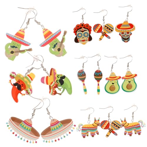 BESPORTBLE 8 Paare Dangle Ohrhänger mit Design Mehrfach Ohrringe für Frauen und Mädchen Leicht Langlebig Vielseitig Kombinierbar Geeignet für Alltag und Festlichkeiten von BESPORTBLE