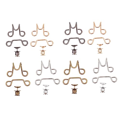 BESPORTBLE 8 Sätze Verstellbare Hosenerweiterung Taillenspanner Rostfreiem Legierungsmaterial für Jeans Röcke Hosenbund Einfach Anzubringen Vielseitig Einsetzbar Modisch und Langlebig von BESPORTBLE