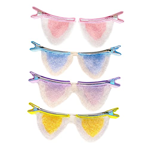 BESPORTBLE 8stücke Katzenohren Haarklammern Farbenfrohe Cosplay-haarspangen Für Damen Niedliche Haaraccessoires Für Kostümpartys Hochzeiten Und Tägliches Tragen von BESPORTBLE
