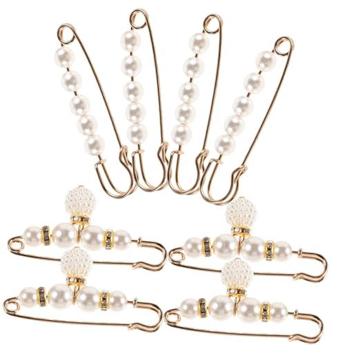 BESPORTBLE 8stücke Perlen Brosche Sicherheitsnadeln Pullover Clips Für Hosen Und Röcke Für Taillierung Und Verhinderung Von Rutschern Langlebig Und Elegant BESPORTBLE 8stücke Perlen Brosche Sicherheitsnadeln Pullover Clips Für Hosen Und Röcke Für Taillierung Und Verhinderung Von Rutschern Langlebig Und Elegant von BESPORTBLE