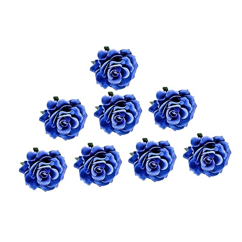 BESPORTBLE 8 Stück Teiliges Braut Broschen Große Stoff Rosenblumen Anstecknadeln Kunstblumen Corsage für Kleider Jacken Taschen Festliche Hochzeitsdekoration Blau von BESPORTBLE