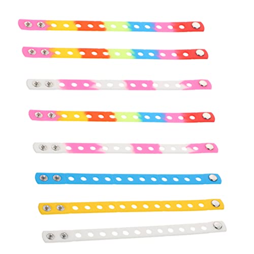 BESPORTBLE 8 Stück Teiliges Buntes Silikonarmband Elastische Multifunktionale Sport Wristbands Hautfreundliche Langlebige Armbänder für Damen und Herren Vielseitig Tragbar Modisches von BESPORTBLE