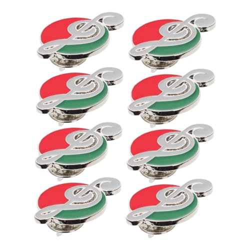 BESPORTBLE 8stücke Musiknoten-brosche Anstecknadel Für Damen Und Herren Klavier Und Gitarrendesign Emaillebeschichtung Leichte Und Vielseitige Kleidungsdekoration Für Taschen Oder Hüte von BESPORTBLE