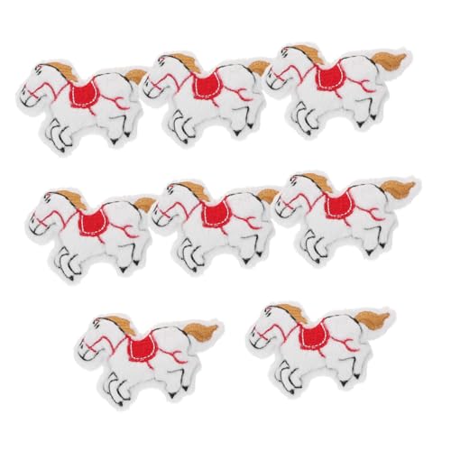 BESPORTBLE 8 Stück Teiliges Süße Plüsch Pferde Broschen Anhänger Leichtes DIY Tierbroschen Material für Taschen Schals Kleidung Niedliche Cartoon Pferde Anhänger Zubehör von BESPORTBLE