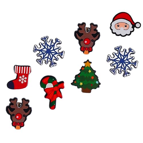 BESPORTBLE 8 Stück Teiliges Weihnachtsbroschen mit Niedlichen Cartoon Anstecknadeln Festliche Party Dekoration Vielseitige Pins für Jugendliche und Erwachsene zu Weihnachten von BESPORTBLE