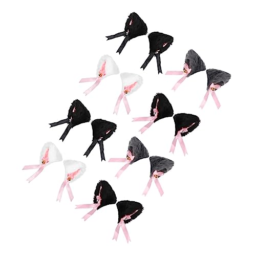 BESPORTBLE 8stücke Katzenohren Haarspange Ohrspange Halloween Haarschmuck Katzen Clips Ohrhaarspange Für Cosplay Party Fotos Geburtstag Weihnachten von BESPORTBLE