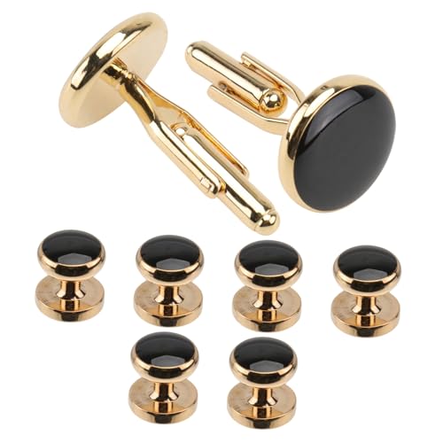 BESPORTBLE 8Stücke Teiliges Manschettenknopf Für Herren Tuxedo Manschettenknöpfe Studs Für Formelle Anlässe Für Hochzeiten Business Outfits Robustes Design von BESPORTBLE