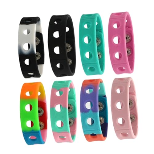 BESPORTBLE 8Stücke Verstellbare Silikon Armbänder Partyarmbänder Für Veranstaltungen Elastische Gummiarmbänder Für Konzerte Und Feiern Komfortable Und Langlebige Armbänder Für Jede von BESPORTBLE