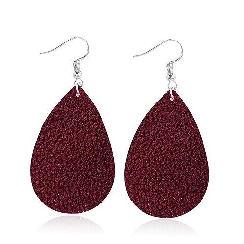 BESPORTBLE 9paare Kunstleder Ohrringe Wasserfallform Im Leoparden Schlangen-muster Accessoires Für Partys Festivals Und Kostüme Gemischtes von BESPORTBLE