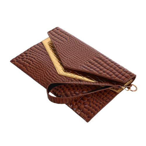 BESPORTBLE Abendtasche Für Damen Clutch Mit Retro-Muster Leichtes Pu- Armbandtasche Für Party Und Hochzeit von BESPORTBLE