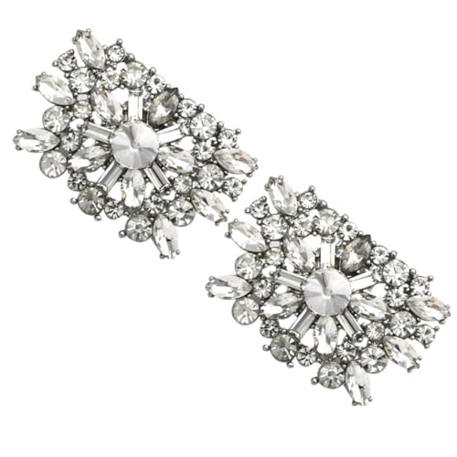 BESPORTBLE Abnehmbare Hochzeit Schuhclips mit Strass Schmuck für Damenschuhe Schuhdeko aus Langlebiger Legierung Passend für High Heels und Sandalen Modischer Damenschuhschmuck von BESPORTBLE