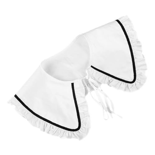 BESPORTBLE Abnehmbarer Fake Für Damen Mit Fake Vielseitiger Hemdkragen Für Damen Für Shirts Pullover Mit Weißen Streifen Für Lässige von BESPORTBLE
