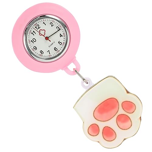 BESPORTBLE Krankenschwester Taschenuhr Leuchtende Quarz Uhr mit Clip Pflegezubehör für Ärzte und Krankenschwestern von BESPORTBLE