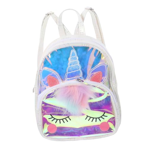 BESPORTBLE Adorable Unicorn Backpack Für Mädchen Große Kapazität Hochwertige TPU Materialien Transparente Schultasche Für Schule Reisen Und Freizeit Traumhaftes Design von BESPORTBLE