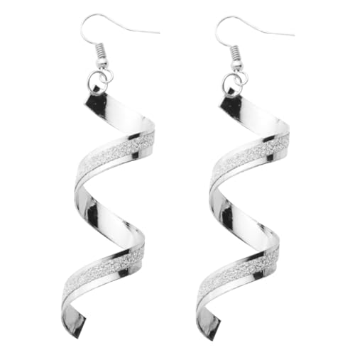 BESPORTBLE All Match Ohrhänger Spirale Geometrisch Silber Damen Modisch Langlebig Schmuck von BESPORTBLE