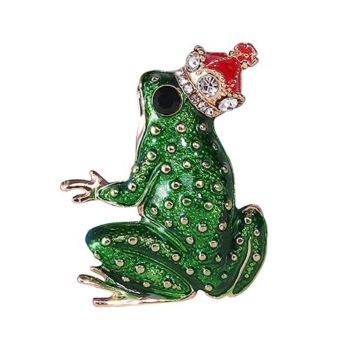 BESPORTBLE Emaille-frosch-brosche Aus Legierung Tier-anstecknadel Für Kleidung Taschen Schals Und Kopftücher Hingucker-brosche Für Damen-outfits von BESPORTBLE