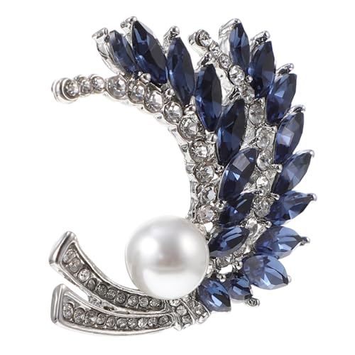 BESPORTBLE Anstecknadel mit Strasssteinen Modische Brosche in Weizenähren Form Silberweiß Blau Filigranes Design für Kleidung Taschen Jacken Stilvolles Damen Accessoire BESPORTBLE Anstecknadel mit Strasssteinen Modische Brosche in Weizenähren Form Silberweiß Blau Filigranes Design für Kleidung Taschen Jacken Stilvolles Damen Accessoire von BESPORTBLE