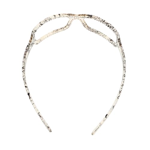 BESPORTBLE Anti-Rutsch-Haarband verschönert sommerstirnbänder für damen Brillen-Haarband geformt Rosa Brillen Stirnband dünne Stirnbänder für Frauen Haarnadel-Stirnband Harz Weiß von BESPORTBLE