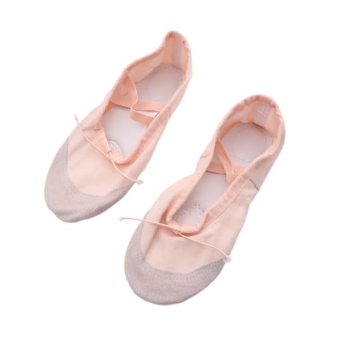 BESPORTBLE Anti rutsch Ballettschuhe mit Elastischem Band Professionelle Tanzschuhe für Erwachsene Flexible Vollsohle Geeignet für Ballett Yoga Modern Dance Hautfarbene von BESPORTBLE