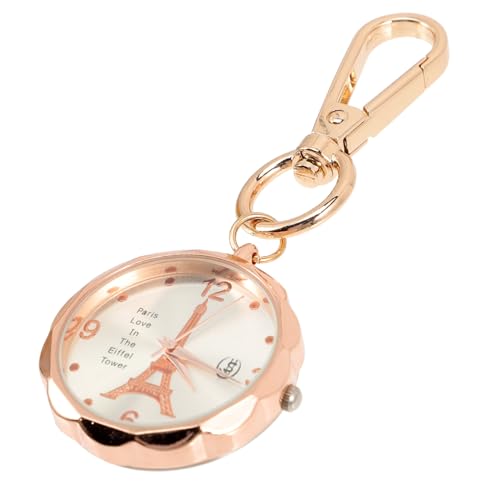 BESPORTBLE Antike Taschenuhr mit Arabischen Ziffern Delikate Krankenschwester Uhr mit Clip Kompakte Leichte Edelstahl Buckle Pocket Watch für Damen und Herren Praktisches Accessoire für von BESPORTBLE