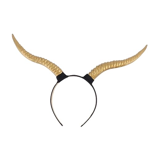 BESPORTBLE Antilopenhorn Stirnband Halloween Kopfschmuck Für Kostümpartys Gothic Hair Accessories Mode Stirnband Im Antiken Kupferdesign Für Cosplay Kreative Looks von BESPORTBLE