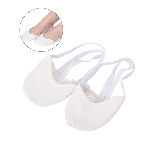 BESPORTBLE Antirutsch Ballettsocken Damen Weiß Unsichtbare Low Cut Tanzsocken mit Knöchelband Atmungsaktive Halbhohe Indoor Tanzschuhe für Ballett Yoga Bauchtanz und von BESPORTBLE