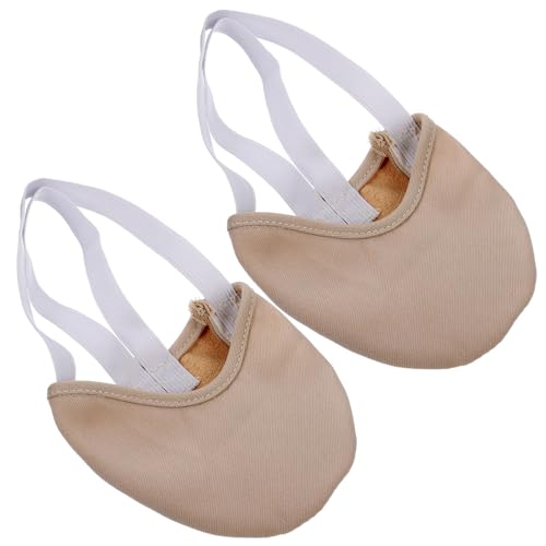 BESPORTBLE Antirutsch Ballettsocken Damen und Mädchen Halbe Tanzschuhe S Atmungsaktive Elastische Yogasocken für Bauchtanz und Indoor Tanz in Hautfarbe von BESPORTBLE