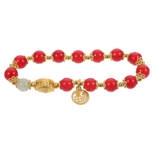 BESPORTBLE Rotes Drachen-armband Verstellbares Handgelenkschmuckstück Mit Rotem Kordel Schutzarmband Für Damen Und Herren Inspiriert Von Traditioneller Chinesischer Glücksrope von BESPORTBLE