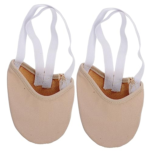BESPORTBLE Atmungsaktive Halbe Ballettschuhe mit Rutschfester Sohle Elastische Tanzsocken für Frauen und Mädchen XL Hautfarben für Yoga und Balletttraining zu Hause und von BESPORTBLE