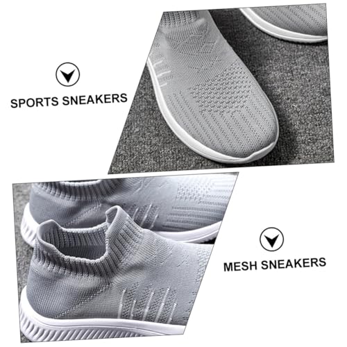 BESPORTBLE Atmungsaktive Mesh Sneaker Damen Flexible Md Sohle rutschfest Leichte Sportschuhe für Alltag Walking Training Bequeme Freizeitschuhe Geeignet für Jahreszeiten von BESPORTBLE