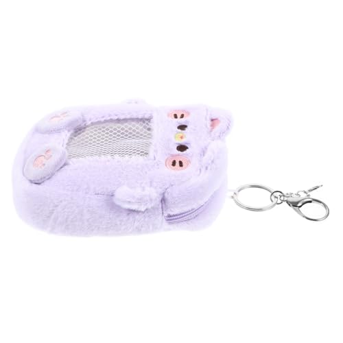 BESPORTBLE Münzgeldbörse Kleine Damen Geldbörse Mit Schlüsselanhänger Münzbeutel Kartenetui Reißverschluss Tasche Für Kleingeld Münzbörse Anhänger von BESPORTBLE